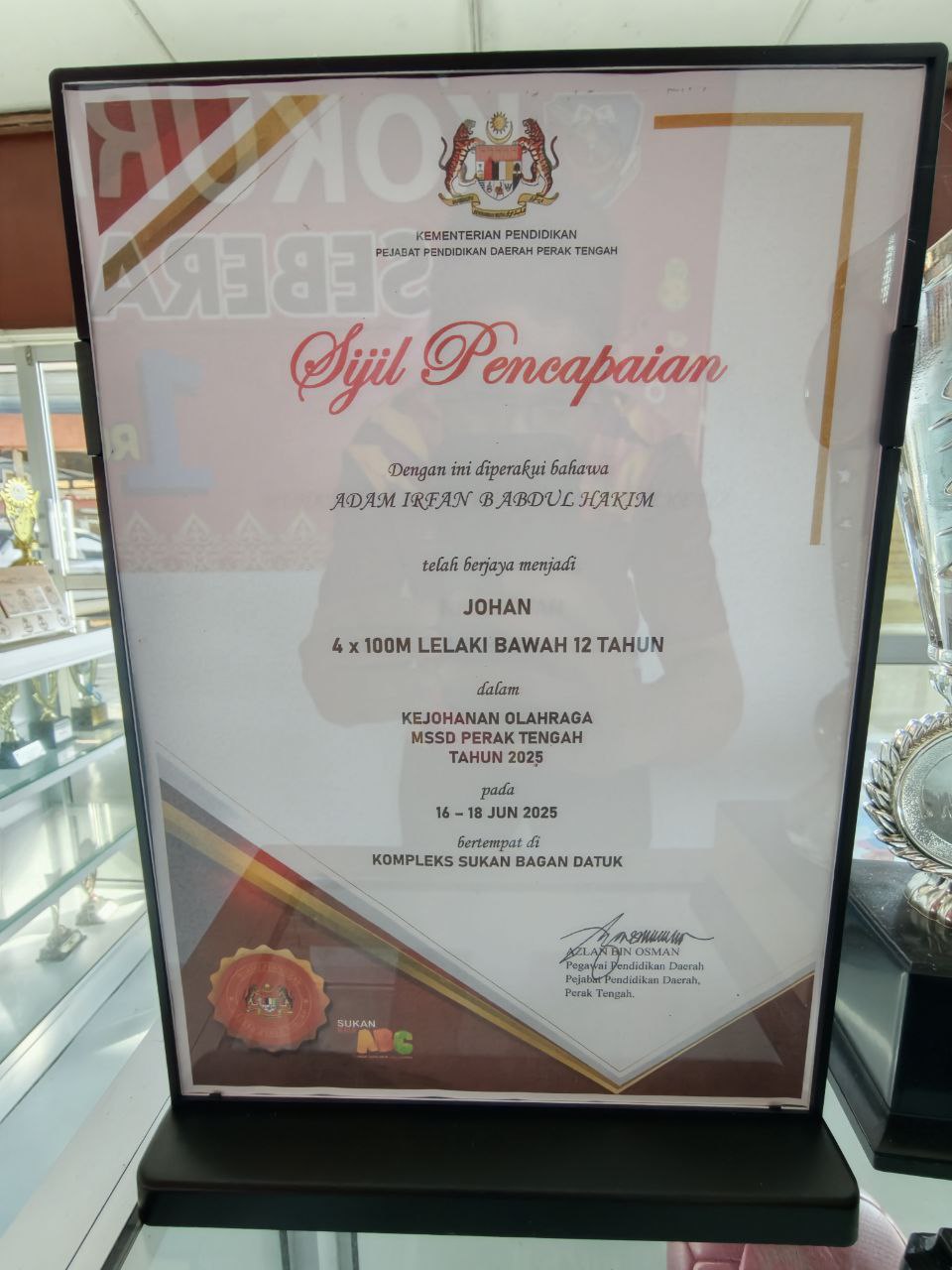 Johan 4x100m Lelaki Bawah 12 MSSD