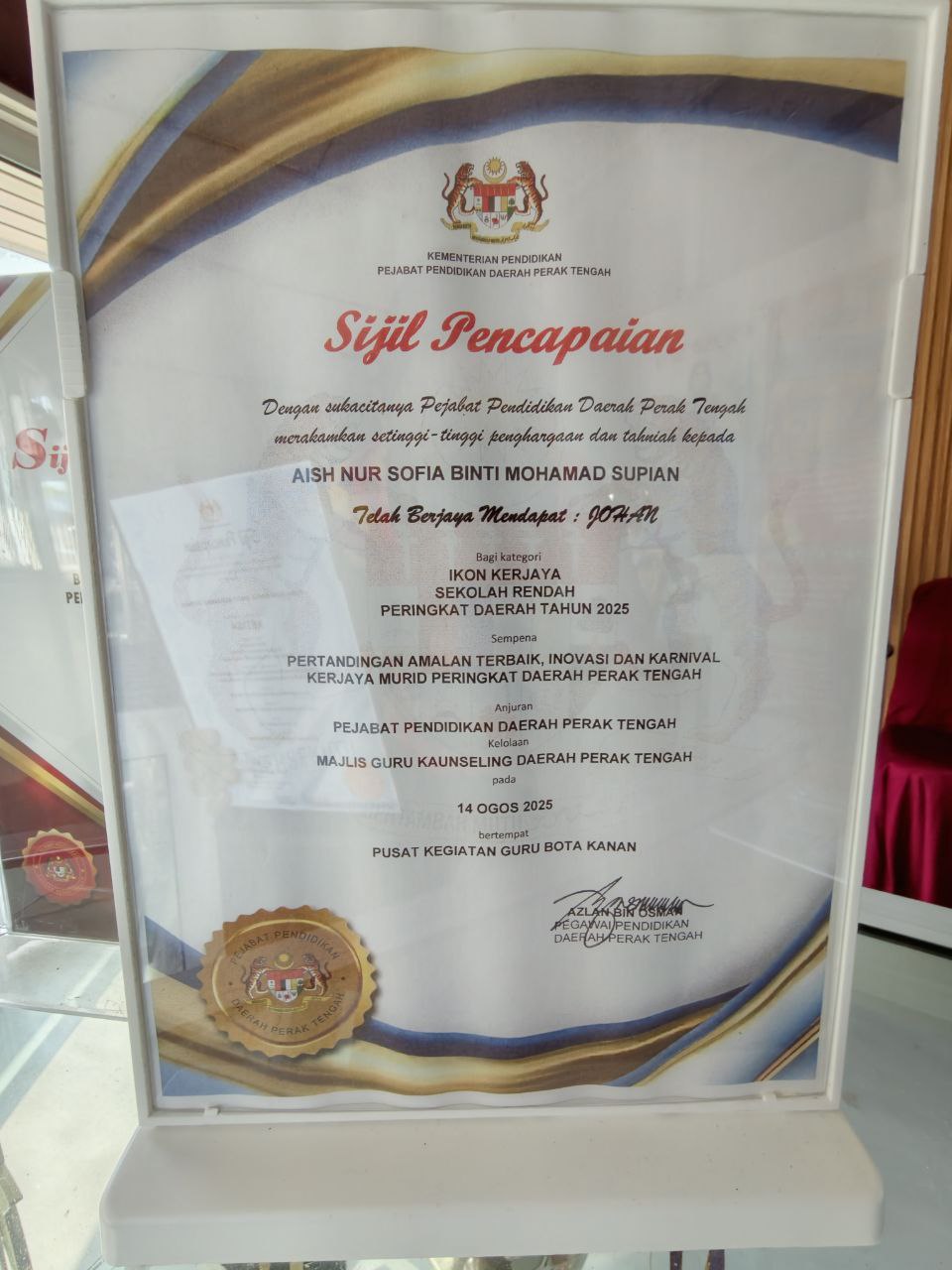 Johan Ikon Kerjaya Peringkat Daerah 2025